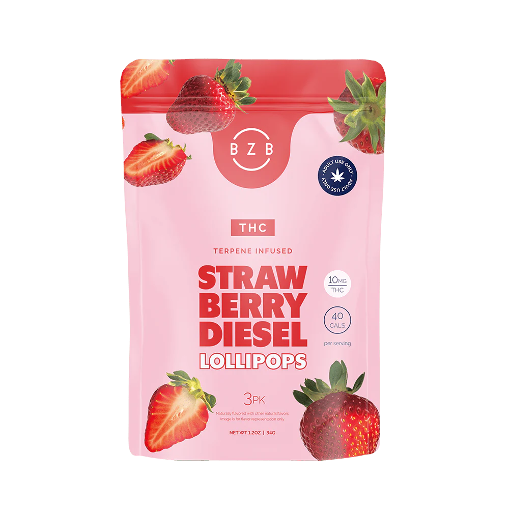 BZB 10mg THC Terpene Lollipops 3 pack - Image 3